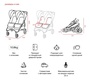 Прогулочная коляска для двойни Valco Baby Slim Twin
