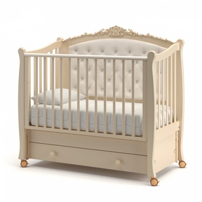 Детская кровать Гандылян Жанетт (колеса, продольный маятник)