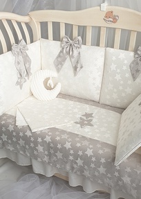 Набор в кроватку Ecoline Плюш 6 подушек