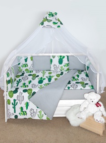 Комплект в кроватку AmaroBaby 15 предметов (3+12 подушек-бортиков) 