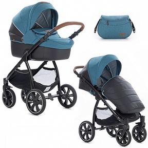 Коляска Noordi Fjordi Melange Leather Sport 2 в 1 с термолюлькой 