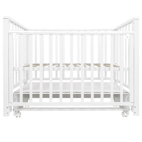 Детская кровать Indigo Norden с маятником и колесами 