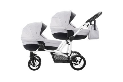 Коляска для двойни Bebetto42 Сomfort 3 в 1 с автокреслами 