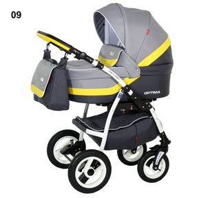 Детская коляска Verdi Optima 3 в 1 с большой люлькой