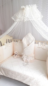 Набор в детскую кроватку для новорожденных Ecoline Сочная Пудра