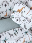 Комплект белья в кроватку Lepre Safari New 6 предметов 