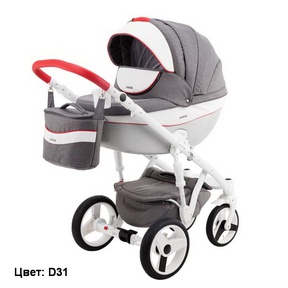 Коляска Adamex Monte Deluxe Carbon 2 в 1