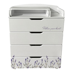 Детский комод Indigo Baby Line 800/4 ЛДСП, МДФ с пеленальной доской 