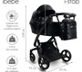 Коляска IBEBE I-Stop Leather 2 в 1 с электронной тормозной системой