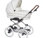 Детская коляска-люлька Navington Caravel EVA Wels на поворотных белых колесах
