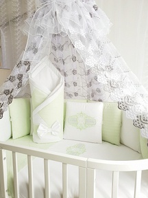 Набор для круглой и овальной кроватки Ecoline ODELIS (19 пред)