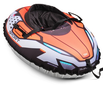 Надувные санки-тюбинг с сиденьем и ремнями Small Rider Asteroid Sport