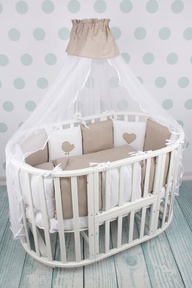 Комплект детского постельного белья AmaroBaby КРОХА Premium (18 предметов)