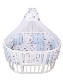 Комплект AmaroBaby Premium в кроватку 18 предметов (6+12 подушек-бортиков) разные расцветки