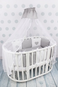 Комплект детского постельного белья AmaroBaby КРОХА Premium (18 предметов)