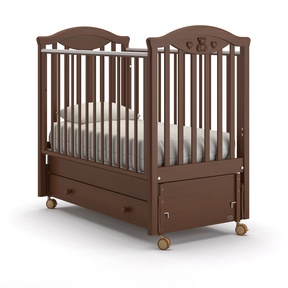 Кровать Nuovita Lusso swing с маятником и колесами