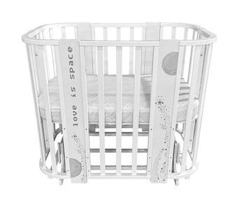 Детская кровать Антел Ariel 5в1 с маятником и расширением до 140 см 