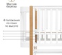 Кровать PITUSO Mirelle 100х70 см (автостенка, маятник, колеса)