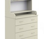 Комод раскладной с полкой Атон КР 80 К/4 ЛДСП 4 ящика 