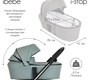 Коляска IBEBE I-Stop Leather 2 в 1 с электронной тормозной системой