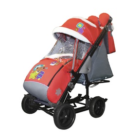 Санки-коляска Galaxy Snow City-3-1 на больших колесах Eva 