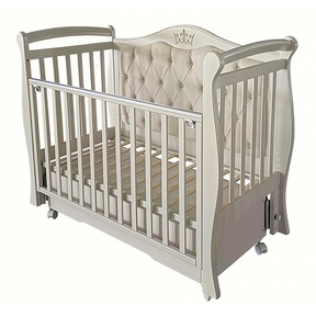 Детская кровать Кедр Оливия 1 (Olivia 1) маятник, мягкая спинка 