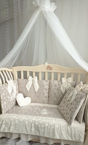 Набор в кроватку Ecoline Плюш 6 подушек