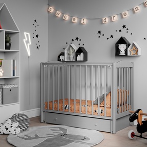 Детская кровать Лель-Кубаньлессстрой Кубаночка-2 (маятник универсальный, с ящиком) 