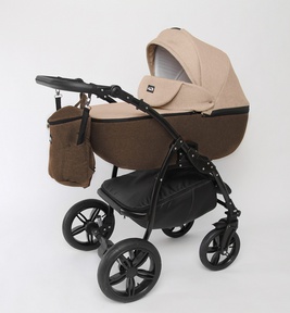 Коляска Peppy Sandra 2 в 1 с большой люлькой 