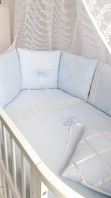 Набор бортиков в круглую и овальную кровать Ecoline Бабочка