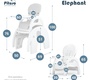 Стул-трансформер для кормления PITUSO ELEPHANT