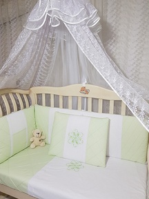 Набор в кроватку Ecoline Odelis с прямоугольными бортиками