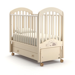 Детская кровать Nuovita Grano swing с маятником, ящиком и колесами