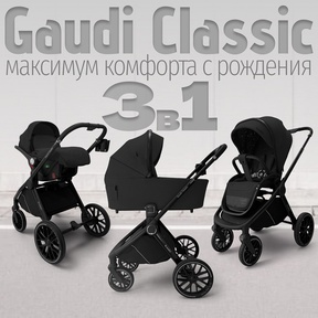 Детская коляска Bubago Gaudi Classic 3в1