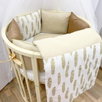 Комплект в кроватку Dreamtex Золотые перья