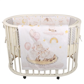 Комплект в кроватку Альма-няня ДОБРОЙ НОЧИ 6 предм. 