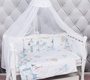 Комплект в кроватку AmaroBaby ФАНТАЗИЯ Premium 18 предметов (6+12 бортиков) 