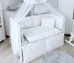 Комплект белья в кроватку Lepre Swan New 6 предметов