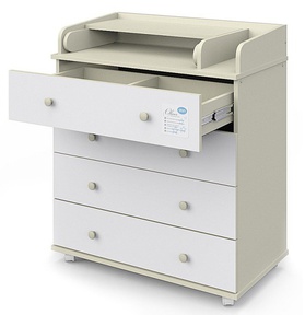 Пеленальный комод АТОН Орион (Оливер) ЛДСП с шариковыми направляющими 4 ящ. 