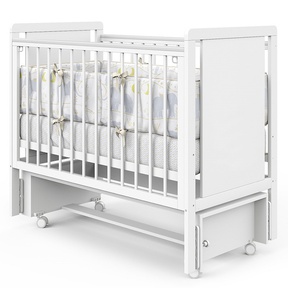 Детская кровать Indigo Classic маятник на колесах