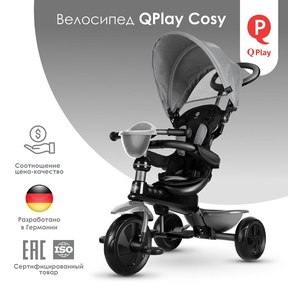 Трехколесный велосипед Qplay Cosy 8811
