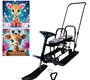 Снегокат для двойни Барс 507 TWINS BABY PUSH с колесами 