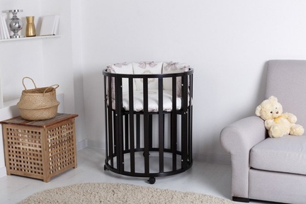 Круглая кроватка 10 в 1 Uoma Da Vinci ЭКО (БУК)