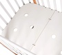 Кровать Indigo Tiny 100х70 см с продольным маятником и колесами