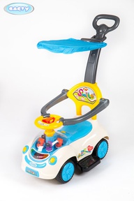 Каталка толокар BARTY Q07-4 с капюшоном