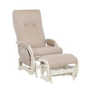 Кресло-качалка с пуфом Milli Кьяра с карманами (наклон спинки)