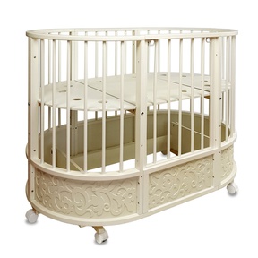 Кровать трансформер Островок Уюта EVA декор Арабески, маятник, колеса