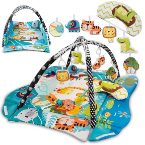 Развивающий коврик для ребенка Lionelo Anika с бортиками