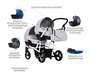 Коляска для двойни Bebetto42 Сomfort 3 в 1 с автокреслами 