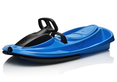 Пластиковые санки-снегокат c рулем и тормозом Gismo Riders Stratos